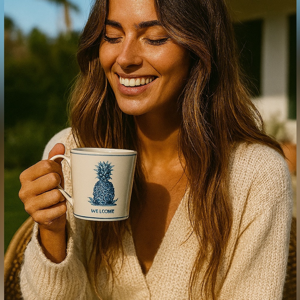 Anthropologie Pineapple Mug - Welcome - Picture 6 of 6